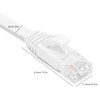 Cable Ethernet Plano CAT6 Gigabit 8 Núcleos Par Trenzado Puente