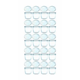 VX PP3246 Dessert Cup Pudding Cup Heat Resistant Jelly Cup Plastic Set of 20