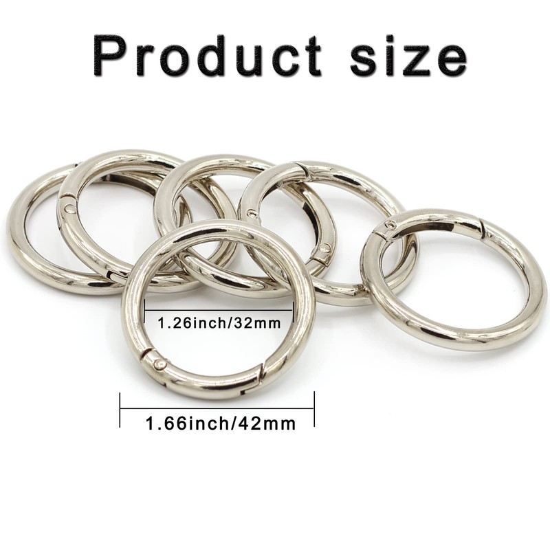 Flying Horse66 Round Spring Snap Clip Hooks, Spring Gate O