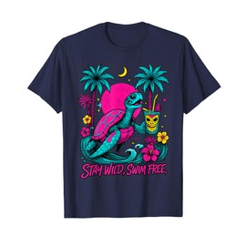 Tropical Sea Turtle Stay Wild T-Shirt
