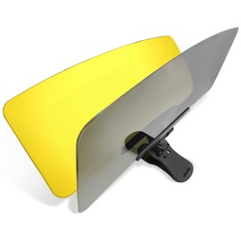 DOOUBAO Sun Visor Extender for Car, 2 in 1 Day and Night Universal Sun Visor Extender for Car Easy to Install, Upgraded UV400 Anti-Glare Protects from Glare, UV Rays, Snow Blindness for Safe Driving