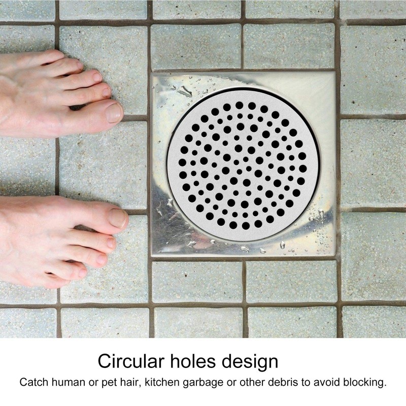 Floor Drain Filter, Stainless Steel Round Drain Grate, Shower Strainer,