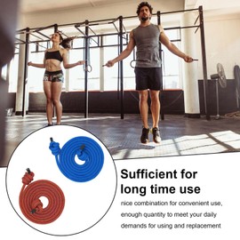 Skipping Rope, Flow Exercise Rope Skipping Rope Adult for Fitness Training Rope Skipping Adjustable Length Skipping Ropes Red and Blue Battle Rope Jumping Rope Skipping Rope Power Rope with Black Bag