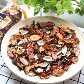 Qingbei Rina Fall Potpourri Bags,Orange Scented Potpourri Dried Flowers, Autumn Decorative Bowl Vase Filler,Home Fragrance,Harvest Farmhouse Bathroom Decor,8.4oz(Citrus)