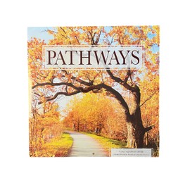2025 Pathways Inspirational Wall Calendar, 12"x24", Path Photography, Quotes