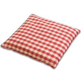 Rapeseed Cushion 12 x 12 cm – Organic Fabric Red/White – Heat Cushion & Cold Cushion – Grain Cushion