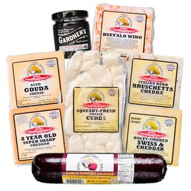 Gardner's Wisconsin Cheese, The Charcuterie Essentials Bundle - Artisan Cheese and Meats Made in Wisconsin, Perfect for Gifting, Football Season, Tailgating, and more - Shipped Directly To Your Door