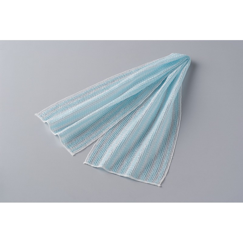 Tenmi (Natural Material) Corn Body Towel, Blue, 1 Piece