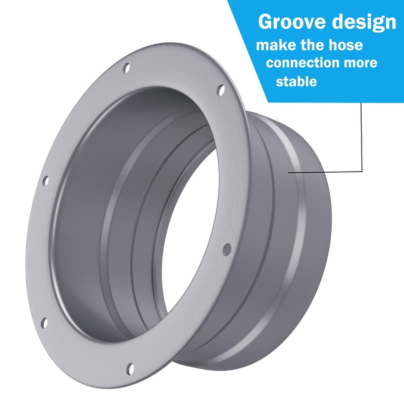 3 Inch Duct Connector Flange，Cyu Rekol Metal Straight Pipe Flange
