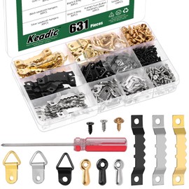 Keadic Picture Hanging Assortment Kits Frame Hanging Screws for Hanging Pictures Photos Drawing (set)