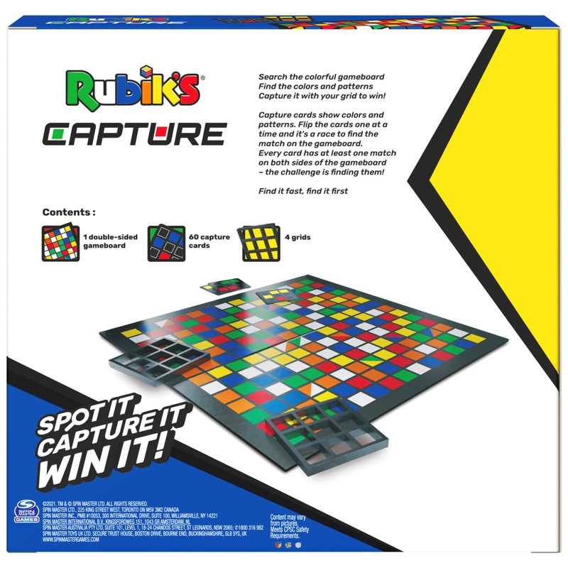 Rubik's Capture, Classic Fast-Paced Puzzle Strategy Sequence Retro Challenging Brain