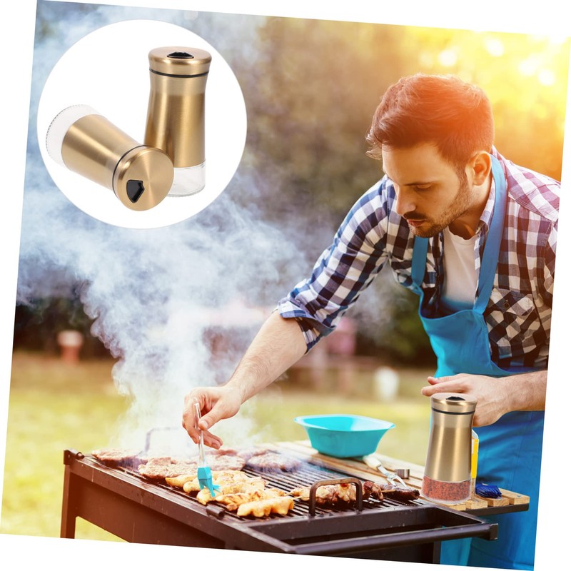 Ciieeo 2Pcs Seasoning Visible Spice Dispenser for Salt Pepper and