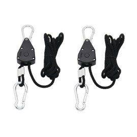 ValueHall Rope Ratchet Pack of 2 1/8 Inch Rope Ratchet Hanger Duty Heavy Rope Hanger Rope Ratchet Adjustable Rope Hanger 150 lbs Capacity for Hanging Plants and Bird Feeders V5A01