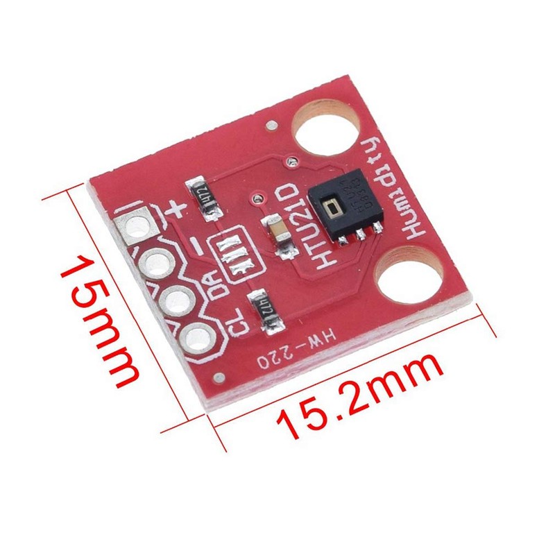 Hailege 2pcs HTU21D Temperature Humidity Sensor Breakout Module I2C IIC