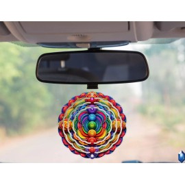 Unbranded Chakra Mandala 3inch Wind Spinner Birthday Christmas Gift Fun Balance Crown