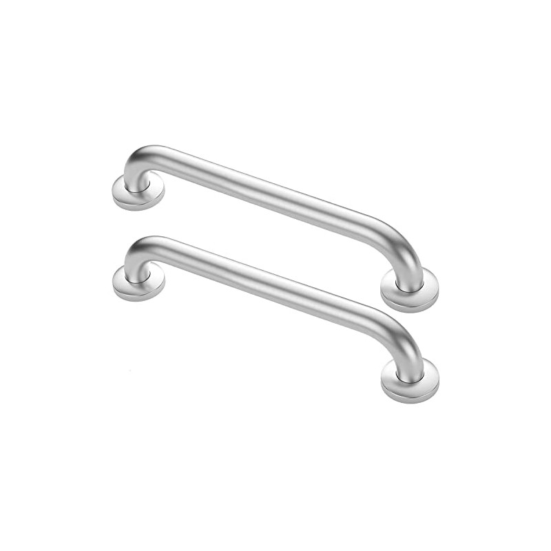 Bathroom Grab Rails for Elderly, 2 Pack 45cm, Brushed Nickel