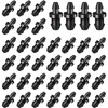 100 Pcs 1/4 Goof Drip Line Plugs Irrigation Black Barbed