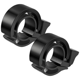 SHYSBV Bicycle Bell Pack of 2 - Loud & Compact - Mini Bell Bicycle for Mountain Bike, Road Bike, E-Bike, Children's Bicycle & Scooter Black Aluminium Alloy