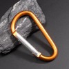 6 PCS Carabiner Keychain Clip -3" Aluminum Carabiner D Ring,