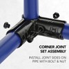 8020, HJ-2, Corner Pipe Post Joint Clamp Set for OD