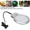 LED Illuminating Magnifier with Clamp Optical Lens Adjustment Hose Magnifying