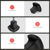 homdiy 10 Pack Cabinet Knobs Matte Black Dresser Knobs, Aluminum