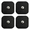 10 Electrodos Para Electroestimulador 5x5 Botón Para Compex Color Blanco