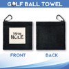 GEYGIE 19Th Hole Portable Microfiber Double Layer Pocket Golf Towel