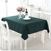 Pbwa Smile Tablecloth, Solid, Simple, Ruffle, Tapple, Fashionable, Rectangle, Square,