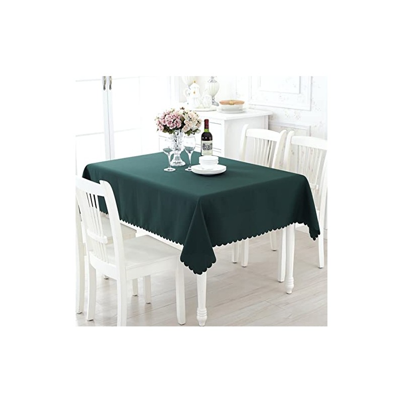 Pbwa Smile Tablecloth, Solid, Simple, Ruffle, Tapple, Fashionable, Rectangle, Square,