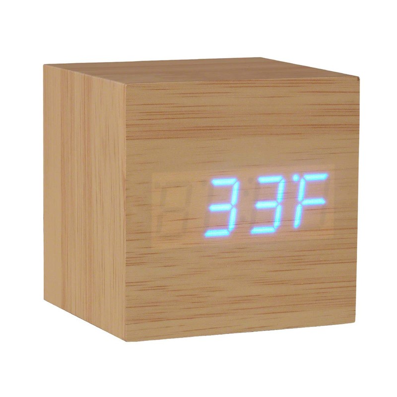 FlashingBlinkyLights Blue LED Light Up USB Alarm Clock
