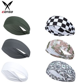 Unisex Elastic Sweat-Absorbing Sports Headband for Soccer, Yoga, Basketball, and Running USD 15ea