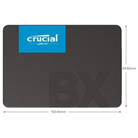Crucial BX500 240 GB CT240BX500SSD1(Z)-Up to 540 MB/s (Internal SSD, 3D NAND, SATA, 2.5 Inch), Black