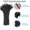 0.2cm Width 6Inch 40 Strands Loc Extension Human Hair 100%