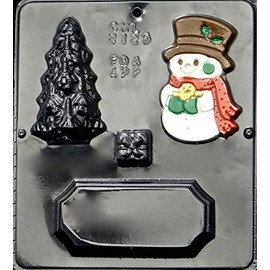 Snowman Scene Chocolate Candy Mold Christmas 2125