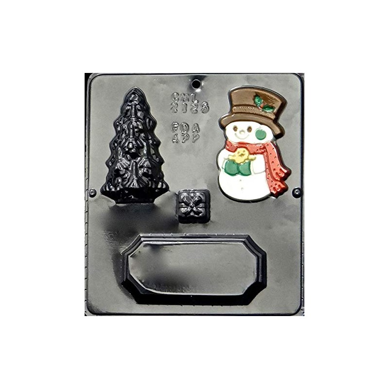 Snowman Scene Chocolate Candy Mold Christmas 2125