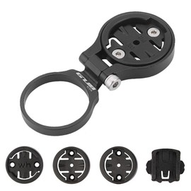 BSSOK Fahrrad Computer Halterung für Garmin Edge, Wahoo Elemnt, Bryton, Cateye, Aluminiumlegierung, Vorbauhalterung Verstellbare