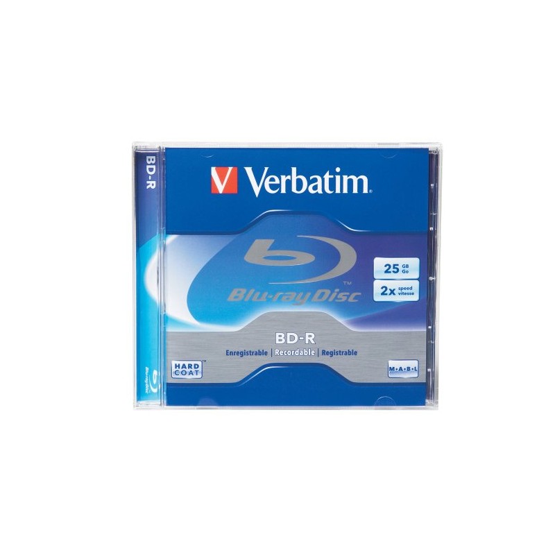 Verbatim BD-R 25GB 2X Jewel Case, 1 Pack