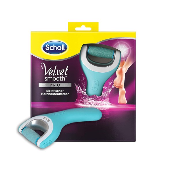 Scholl Velvet Smooth electric callus remover Pro - For callus removal on wet and dry feet - Rechargeable - 1 device + charging station