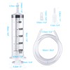 Ysimple Large Capacity Plastic Syringe with 1m Tube,for Liquids, Oil
