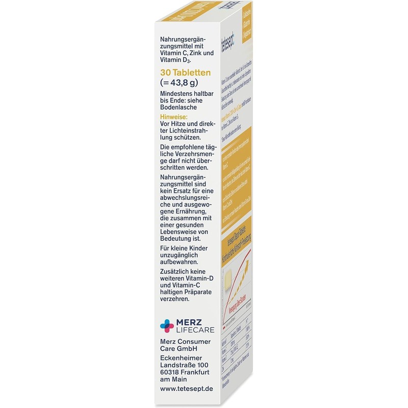 tetesept Vitamin C 1200 + Zinc + D3 - Dietary