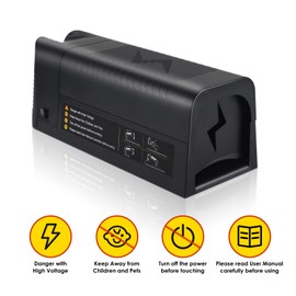 Electric Mouse Trap Zapper Mice Traps for House Indoor Kill,Effective Electric Rat Trap Outdoor,Rechargeable Reusable and No Touch Rodent Control for Home Apartment Attic Garage Use