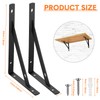 Nuogo 40 Pack Heavy Duty Shelf Brackets Bulk Metal Floating