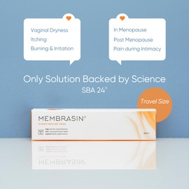 Membrasin Intimate Moisture Cream | 30 ml | For Dry, Burning Skin, and Feminine Itching Relief | Omega 3, 6, 7, 9, & Vitamin E | Vegan, Plant Based Feminine Care | Vitamin A & Sea Buckthorn Oil