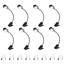 KunHe 8 Pack Rechargeable Book Lights Bulk, Small Book Light for Reading at Night in Bed, Reading Light Clip on to a Book, Lightweight Booklight for Kids,Book Lovers