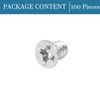QUARKZMAN 6#-32 PC Computer Screws x 100 Pieces Phillips Flat