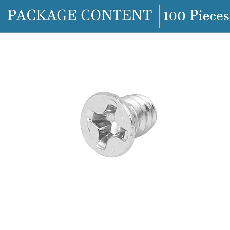 QUARKZMAN 6#-32 PC Computer Screws x 100 Pieces Phillips Flat