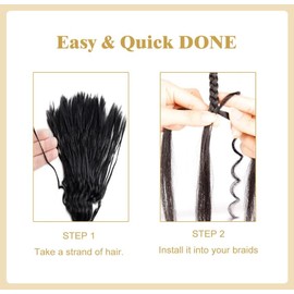 Bulk Pre Divided Human Hair for Locs Boho Crochet Braids Double Drawn Curly Wave Knotless Braids Extensions for Women Deep Wave No Weft Natural Color 20 Inch 100g