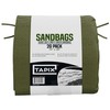 Empty Sandbags Military Green with Ties (Bundle of 20) 14"