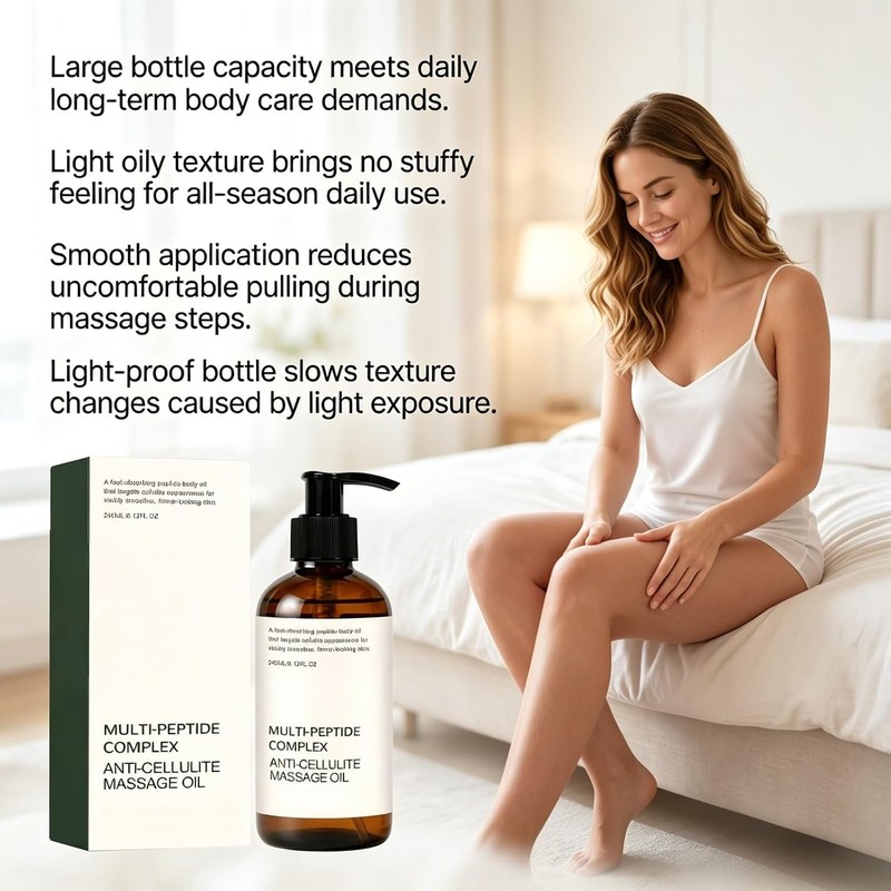 Body Peptide Oil, Body Anti Cellulite Oil, Lightweight Daily Care